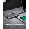 ICY BOX IB-DK4050-CPD con filo USB 3.2 Gen 1 (3.1 Gen 1) Type-C antracite