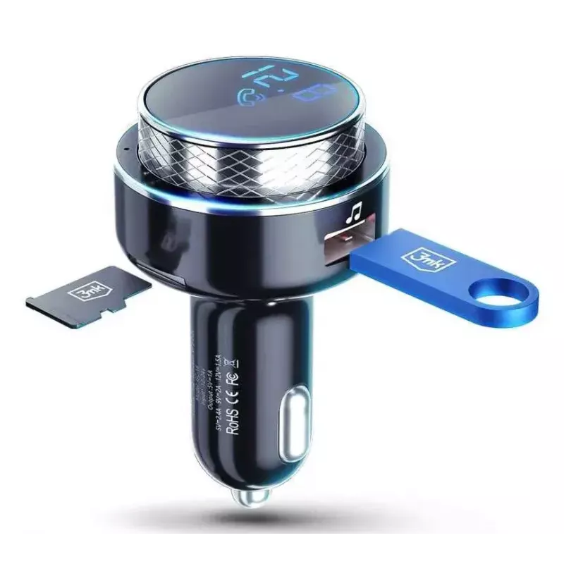 Trasmettitore FM 3MK Hyper Car 87,5 – 99,8 MHz USB nero