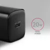 Caricabatterie da parete Axagon ACU-PD20 1x QC3.0/AFC/FCP/PD Type-C 20W nero
