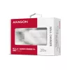 Axagon ACU-PD20W caricabatterie da parete 1x QC3.0/AFC/FCP/PD Type-C 20W bianco