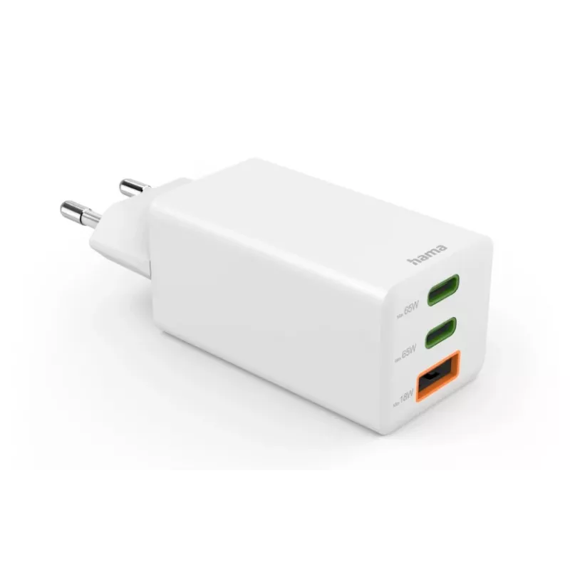 Hama 00201996 caricabatterie mobile per smartphone bianco AC ricarica rapida indoor, outdoor