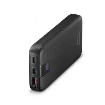 Hama PD 20 power pack 20000 mAh, uscite: 2x USB-C, USB-A, ricarica rapida, antracite