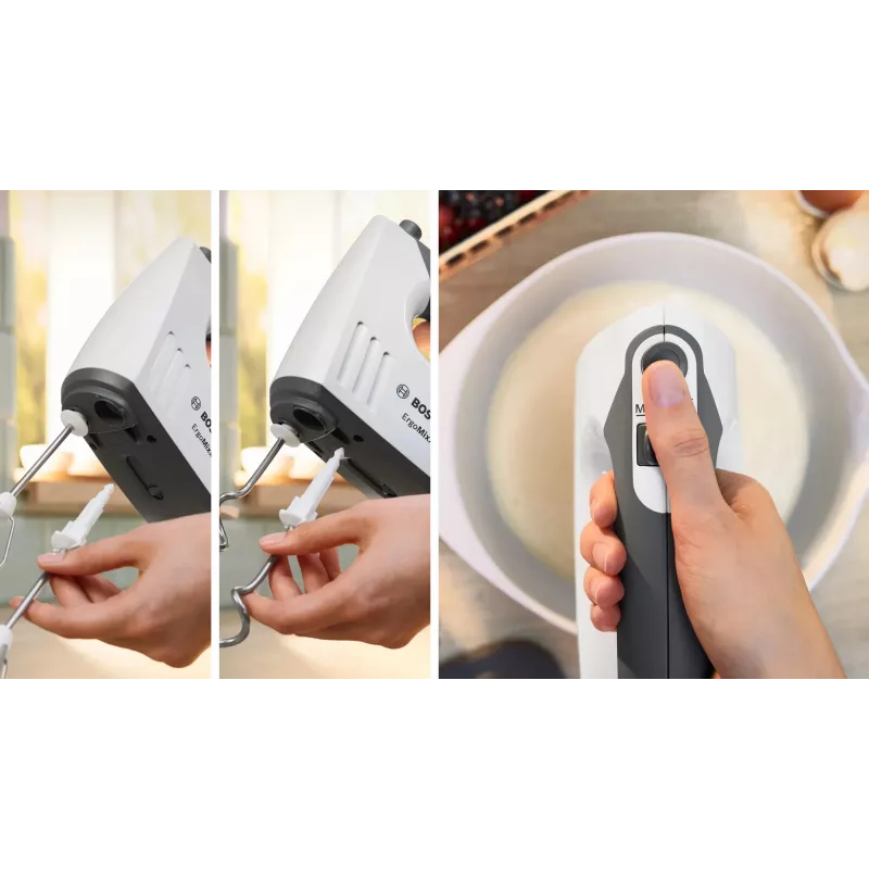 Bosch MFQ37470 frullatore a mano 750 W nero, bianco