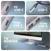 Axagon HMC-5H60 Hub USB 5Gbps, 2x USB-A, 1x USB-C, HDMI 4k/60Hz, PD 100W, cavo USB-C