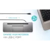 i-tec Metal SB-C Docking station ergonomica 4K 3x display con Power Delivery 85 W + caricabatterie universale 100 W