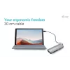 i-tec Metal USB-C Nano Docking station 2x display con PD 100 W + caricabatterie 100W