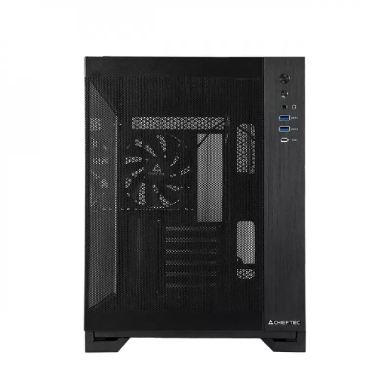 Chieftec Case mATX GM-30B-M-OP, nero, Cube