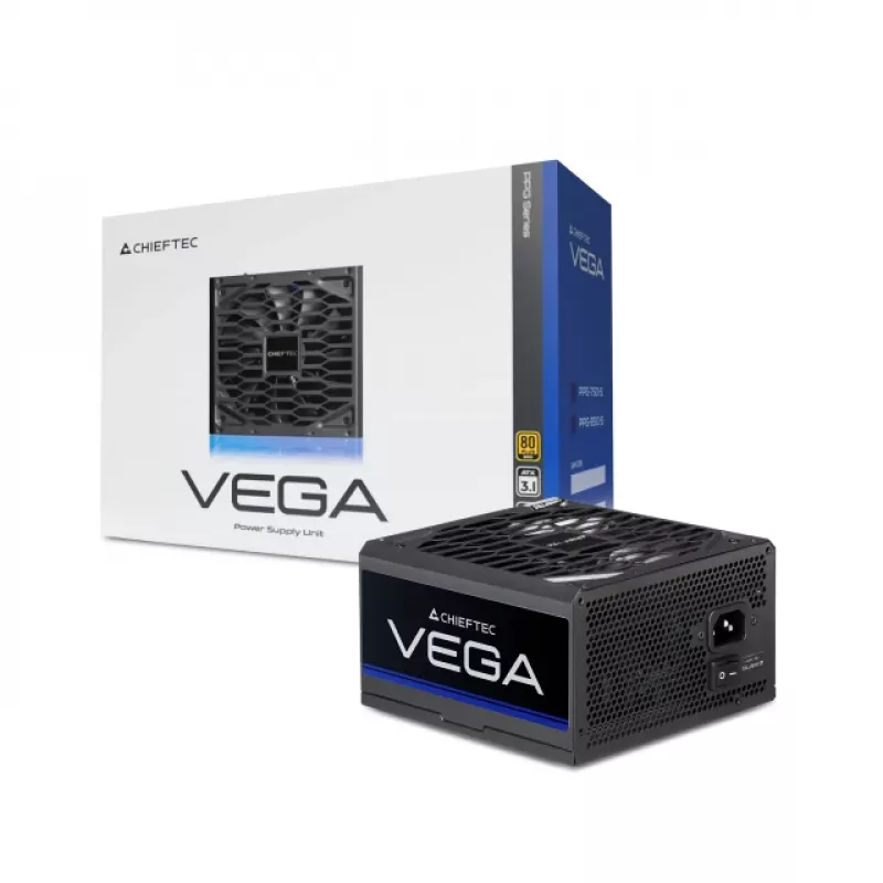 Chieftec Vega 750W Series PPG-750-S Alimentatore 20+4 pin ATX ATX nero