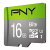 PNY Micro SD Elite 16GB Class 10 UHS-I U1 + adattatore SD lettura 100 MB/s
