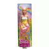 Barbie A Touch of Magic Royal bambola con capelli biondi evidenziati, gonna con stampa farfalla e accessori