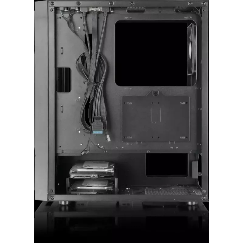 Case Thermaltake Versa XM1 Tempered Glass Midi Tower, nero