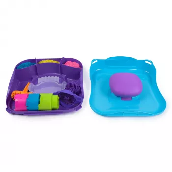 Kinetic Sand, SquishMotion, regalo per il cestino di Pasqua, contiene 1 lb di sabbia modellabile, timbri e 5 strumenti, scatola per la conservazione, giocattolo sensoriale per bambini dai 5 anni in su
