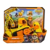 Rubble & Crew, Bark Yard Deluxe Bulldozer veicolo da costruzione giocattolo con luci, suoni e action figure Rubble, giocattolo per bambini e bambine dai 3 anni in su
