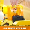 Rubble & Crew, Bark Yard Deluxe Bulldozer veicolo da costruzione giocattolo con luci, suoni e action figure Rubble, giocattolo per bambini e bambine dai 3 anni in su