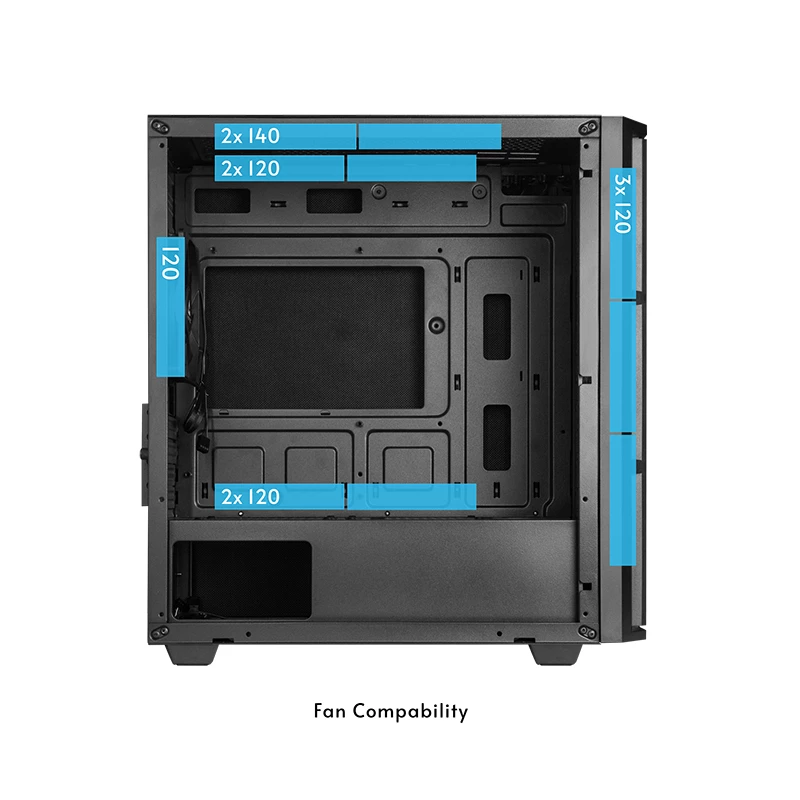 Case per computer Chieftec AZ-01B-OP Mini Tower nero