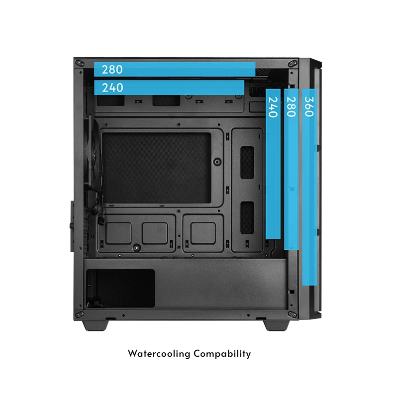 Case per computer Chieftec AZ-01B-OP Mini Tower nero