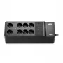 APC Back-UPS, 500VA/300W installazione a pavimento/parete, 230V, 8x prese Schuko CEE 7/3, connettore USB Type-A, batteria sostituibile dall'utente