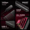 Axagon EEM2-GAM case esterno USB-C 10Gbps in metallo per SSD M.2 NVMe e SATA. Senza viti
