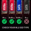 Axagon EEM2-GAM case esterno USB-C 10Gbps in metallo per SSD M.2 NVMe e SATA. Senza viti