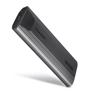 Axagon EEM2-GTS2 case esterno USB-C 10Gbit/s in metallo per SSD M.2 NVMe e SATA. Senza viti