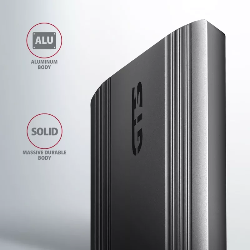 Axagon EEM2-GTS2 case esterno USB-C 10Gbit/s in metallo per SSD M.2 NVMe e SATA. Senza viti