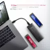 Axagon EEM2-GTS2 case esterno USB-C 10Gbit/s in metallo per SSD M.2 NVMe e SATA. Senza viti
