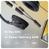 Axagon ADA-HCPD adattatore audio USB-C a jack 3,5 mm – DAC Hi-Res, 384 kHz/32 Bit, PD 60 W 3 A