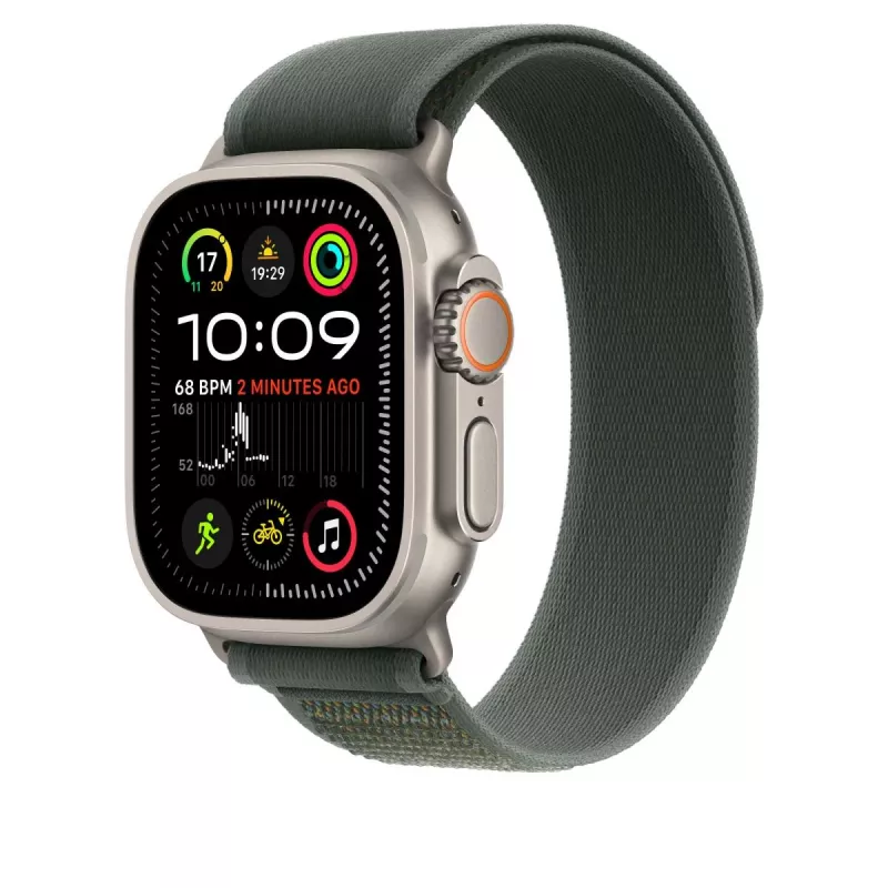 APPLE 49mm Green Trail Loop - S/m - finitura titanio naturale