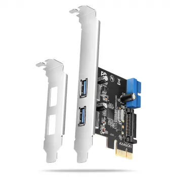Axagon PCEU-232RS controller PCIe 2x ext. + 2x int. USB 5Gbps