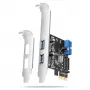 Axagon PCEU-232RS controller PCIe 2x ext. + 2x int. USB 5Gbps