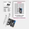 Axagon PCEU-232RS controller PCIe 2x ext. + 2x int. USB 5Gbps