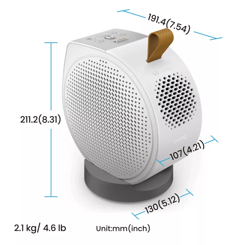 BenQ GV50 proiettore standard-throw 500 ANSI lumen DLP 1080p (1920x1080) bianco