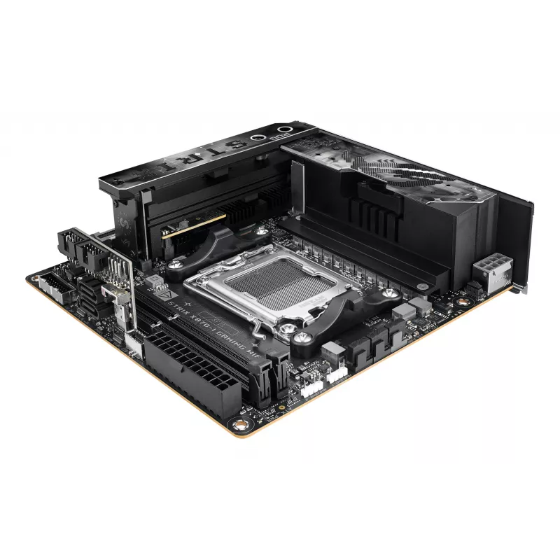 Scheda madre ASUS ROG STRIX X870-I GAMING WIFI mini ITX · AMD X870 · socket AM5 · DDR5 · 2 DIMM · Wi-Fi 7 · Bluetooth 5.4