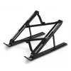 Hama Light supporto pieghevole per laptop, inclinazione a 12 livelli, fino a 39,6 cm (15,6 pollici), nero