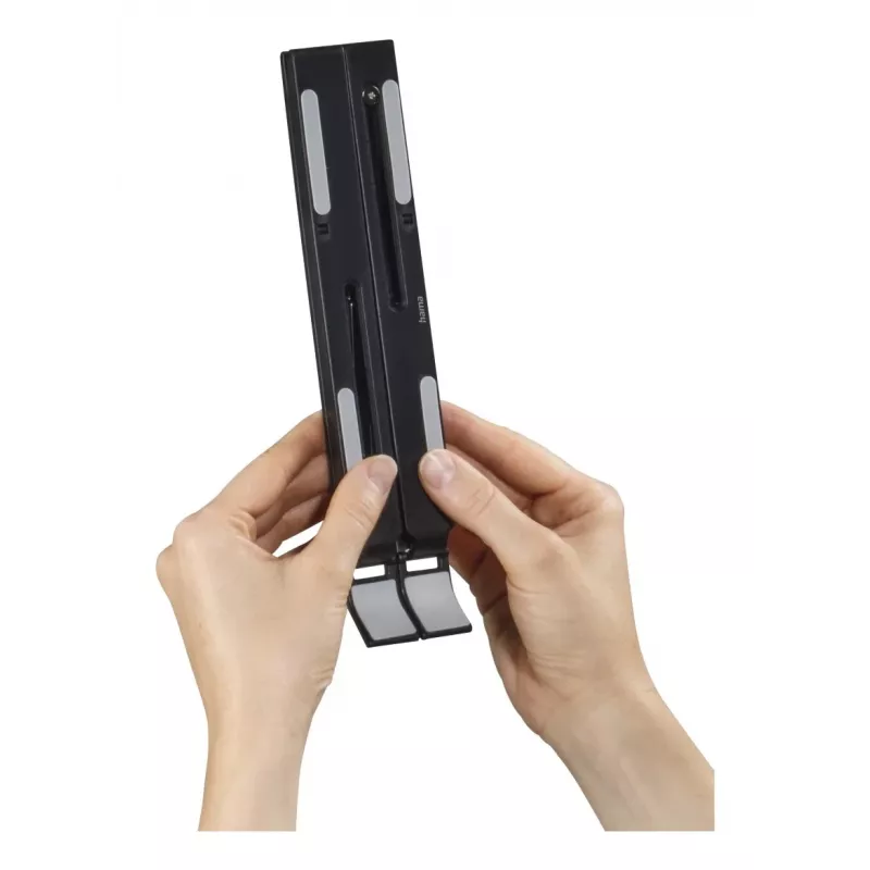 Hama Light supporto pieghevole per laptop, inclinazione a 12 livelli, fino a 39,6 cm (15,6 pollici), nero