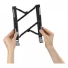 Hama Light supporto pieghevole per laptop, inclinazione a 12 livelli, fino a 39,6 cm (15,6 pollici), nero