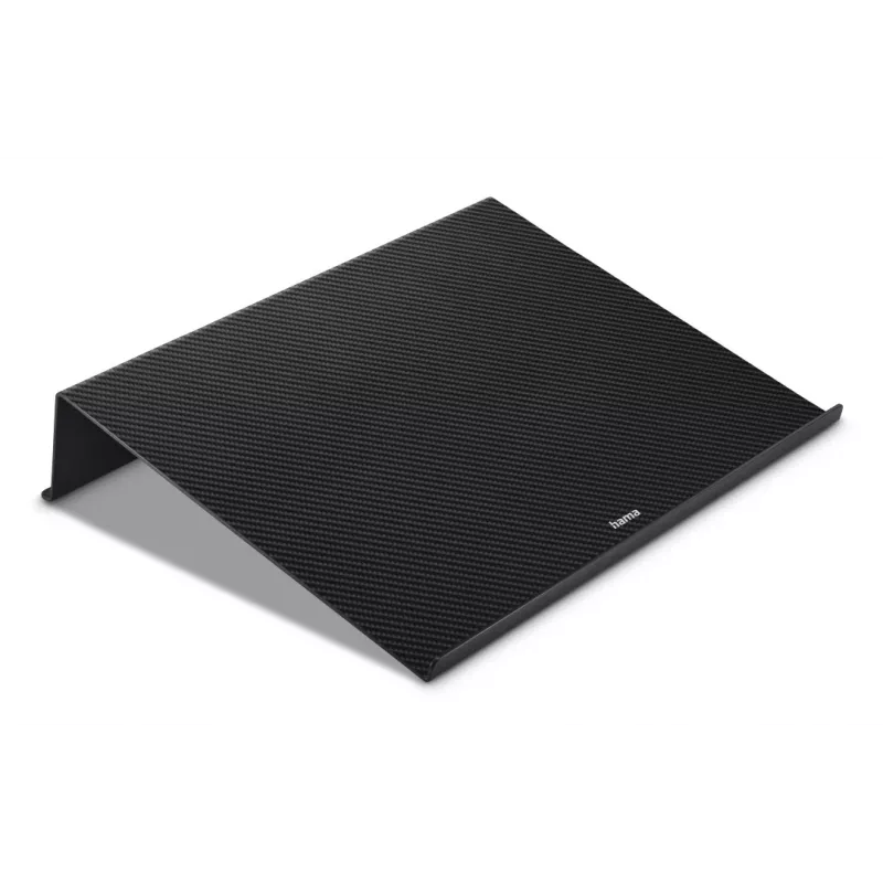 Hama Carbon supporto per laptop, effetto carbonio, fino a 46,7 cm (18,4 pollici), nero