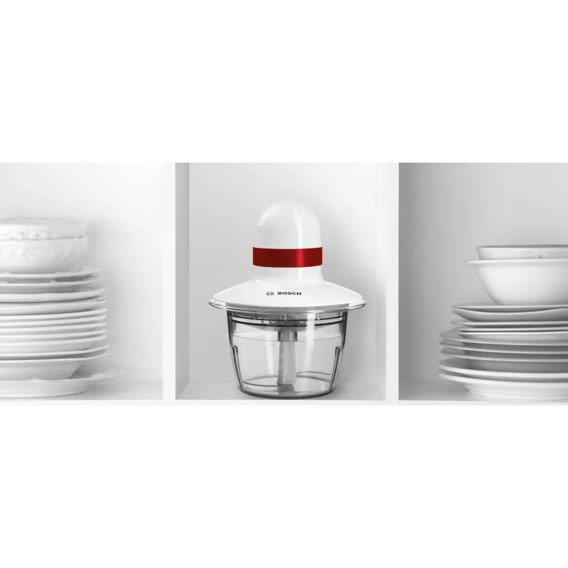 Tritatutto elettrico Bosch MMRP1000 0,8 L 400 W rosso, trasparente, bianco