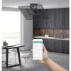 Supporto TV da soffitto motorizzato orientabile Techly con integrazione Smart Home per televisori da 32 a 70 pollici