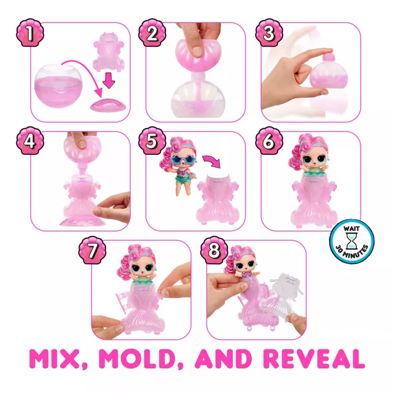 L.O.L. Surprise Mermaids Tots - crea le tue code da sirena che cambiano colore