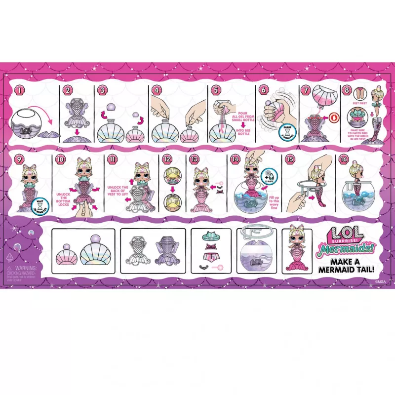 L.O.L. Surprise Mermaids Tots - crea le tue code da sirena che cambiano colore