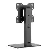 Techly ICA-LCD 323S supporto da scrivania per TV / monitor, 23–43 pollici (58,4–109,2 cm), 40 kg, orientabile, VESA 200x200, base in vetro temperato, nero