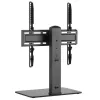 Techly ICA-LCD 323M supporto da scrivania per TV / monitor, 32–55 pollici (81,3–139,7 cm), 40 kg, orientabile, VESA 400x400, base in vetro temperato, nero