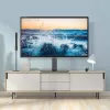 Techly ICA-LCD 323M supporto da scrivania per TV / monitor, 32–55 pollici (81,3–139,7 cm), 40 kg, orientabile, VESA 400x400, base in vetro temperato, nero