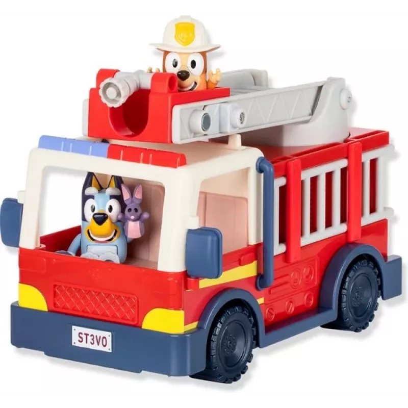 Camion dei pompieri Bluey Moose Toys, camion dei pompieri, 3 anno/i, plastica, multicolore, rosso