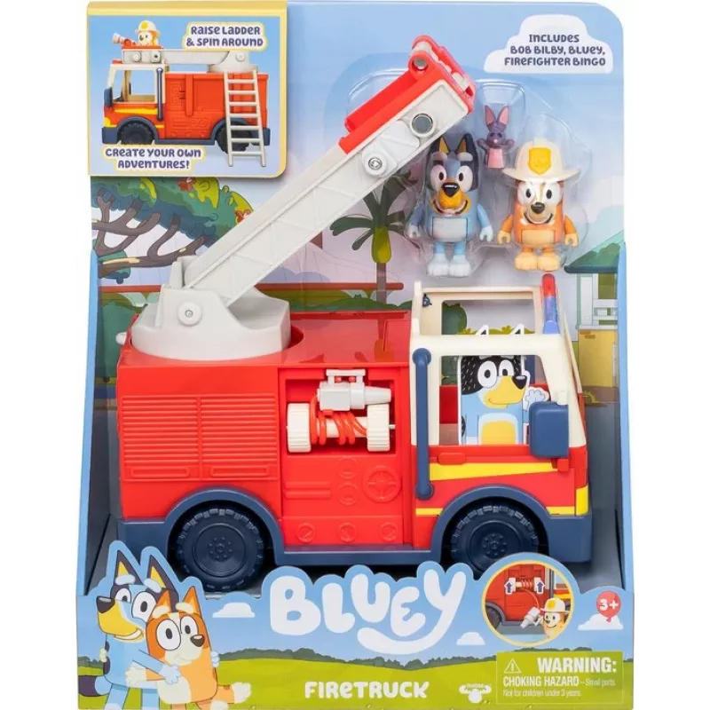Camion dei pompieri Bluey Moose Toys, camion dei pompieri, 3 anno/i, plastica, multicolore, rosso