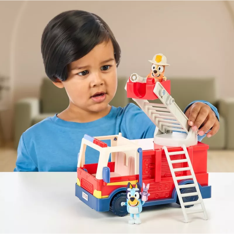 Camion dei pompieri Bluey Moose Toys, camion dei pompieri, 3 anno/i, plastica, multicolore, rosso
