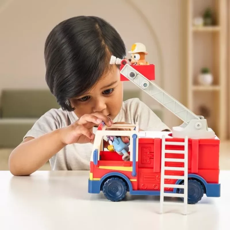 Camion dei pompieri Bluey Moose Toys, camion dei pompieri, 3 anno/i, plastica, multicolore, rosso
