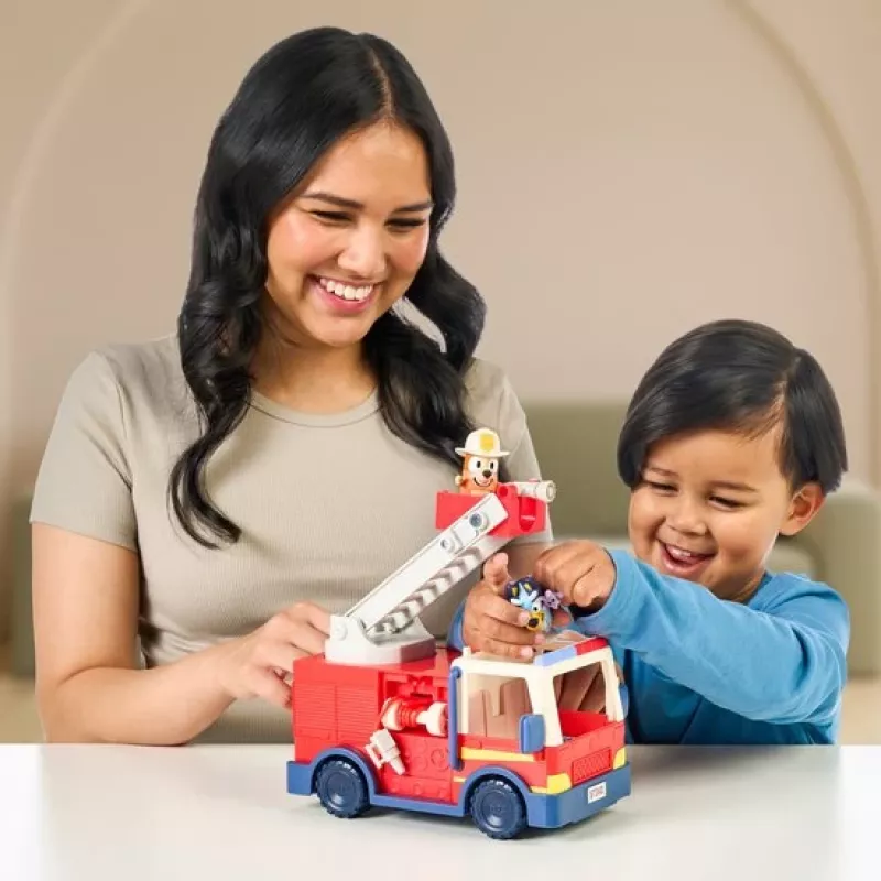 Camion dei pompieri Bluey Moose Toys, camion dei pompieri, 3 anno/i, plastica, multicolore, rosso