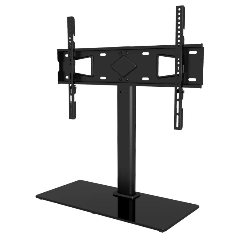 Techly ICA-LCD S07L supporto TV, 32-65 pollici (81-165,1 cm), 45 kg, VESA 600x400, base in vetro temperato, nero